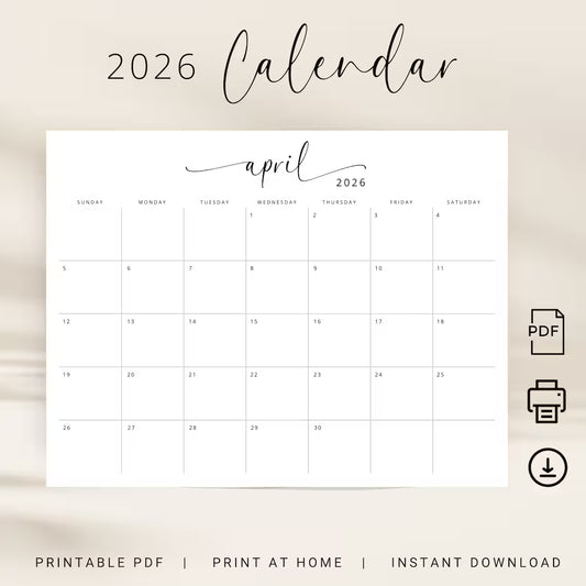The Ultimate Minimalist Calendar