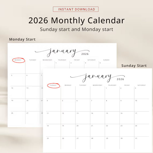 The Ultimate Minimalist Calendar